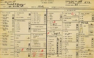 WPA household census for 1529 W 54TH, Los Angeles