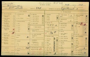 WPA household census for 995 W 14TH, Los Angeles County