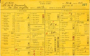 WPA household census for 407 N LOS ANGELES, Los Angeles