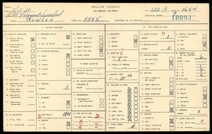 WPA household census for 1505 NEWTON, Los Angeles