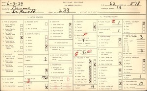 WPA household census for 239 S RENO ST, Los Angeles