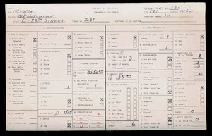 WPA household census for 231 E 88TH STREET, Los Angeles County