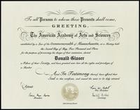 American Academy of Arts and Sciences Fellow certificate (1 item)