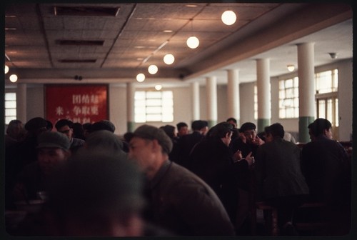 Talking with Students at the Dining Hall