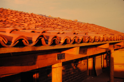 Completed roof tiles at Agbayani village