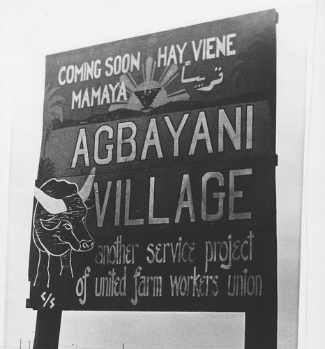 Agbayani Village Construction sign