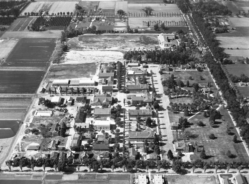 N aerial view of Sherman campus