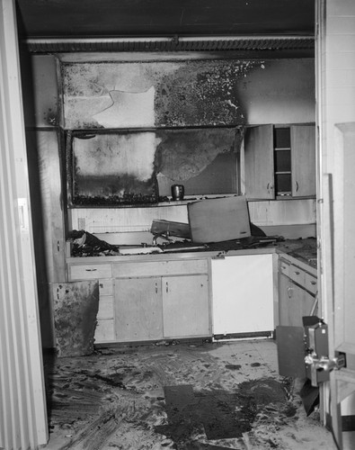 Burned kitchen