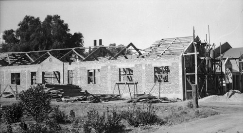 Building under construction on Sherman campus