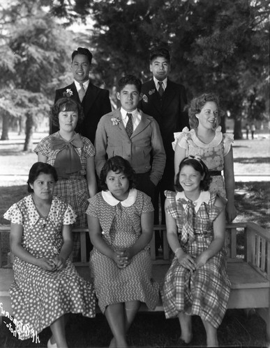 Group portrait of students
