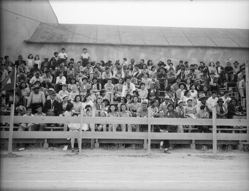 Track meet spectators