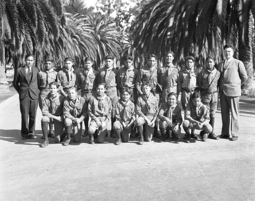 Boy Scouts and faculty