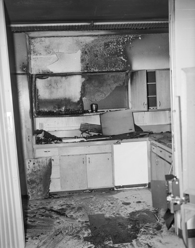 Burned kitchen