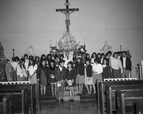 Students at church