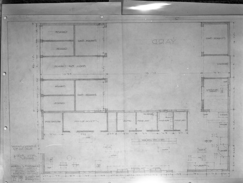 Floor plan of smith shop and garage