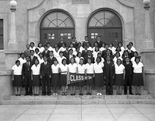 Group portrait of students