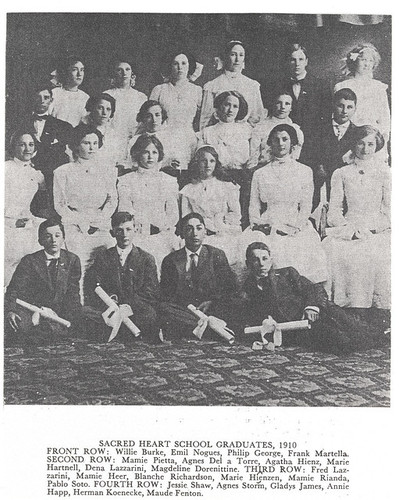 10. Sacred Heart Graduating Class of 1910. ELKINGTON Photo 10