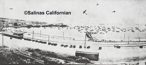 Aeroplanes over Monterey Bay, World War I, LH Ph. 1463, No Negative, ©Salinas Californian Newspaper