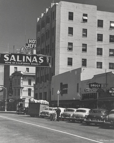 1 - Main Street, Salinas,California, LH12, © Billy Emery 1950. Candidly! This Is Salinas. LHR12