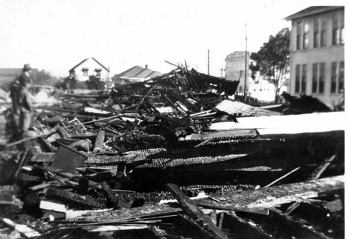 Sacred Heart Catholic Church fire aftermath in Salinas, Elkington-Setty Photo 80 © Anne Happ Elkington