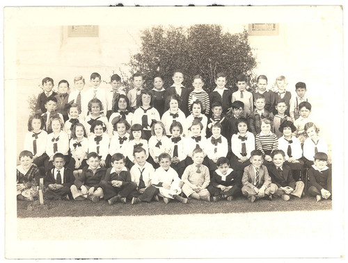 7. Sacred Heart School Students, Salinas, California, late 1930's 1937 or 1938, Elkington Photo 7 © late 1930's Anna Elkington