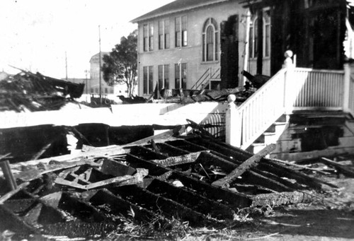 Sacred Heart Catholic Church fire aftermath in Salinas, Elkington-Setty Photo 81 © Anne Happ Elkington