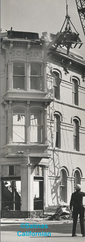 Hotel Jeffery Demolition, Ph622 ©Salinas Californian copy