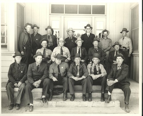 Security Guards at the Guayule Rubber Plant Project in Salinas, California, Ph 490 ©1940s RebaAlbery