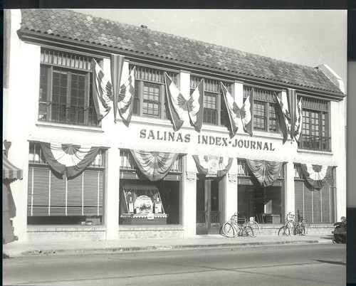 Salinas Index Journal, 137 Monterey Street, Salinas, California,, LH605, ©Salinas Public Library