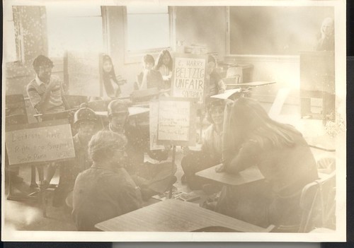 E. Harry Beltzig and students probably at Salinas High School, Salinas California, LH Ph. 1211©Salinas Pu