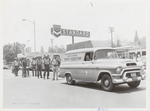 Sierra Madre Search and Rescue Team in 4th of July Parade [Graphic]