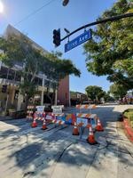 2020 - San Fernando blocked off for Al Fresco dining during COVID