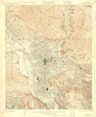 1928 - Glendale Quadrangle Topographic Map