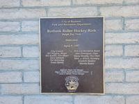 2022 - Burbank Roller Hockey Rink Plaque