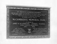 1953 - McCambridge Park Dedication