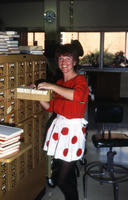 1985 - Library Employee Dressed Up for Halloween