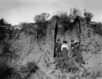 1910s - People Standing inside and Old Lime Kiln at Stough Park