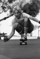 1975 - Skateboarder at Jordan Middle School