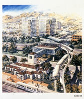 1990s - Illustration of Potential Monorail in Burbank