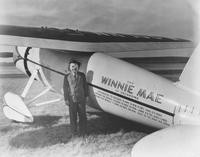 1933 - Wiley Post with his single engine Lockheed Vega