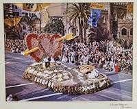 1949 - Close-Up of the Framed Print of Burbank's 1949 Rose Parade Float Entry "First Love"