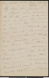 Marie Therese Blanc, letter, to Hamlin Garland