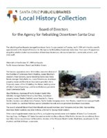 Board of Directors for the Agency for Rebuilding Downtown Santa Cruz