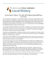 Uncle Dave's Story: The Life of Ex-Slave Dave Boffman