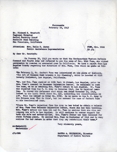 Correspondence on Mixed Marriage Case, Funn