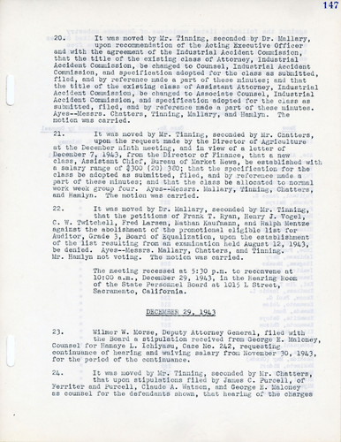 #24: Item on Continuance of Hearings