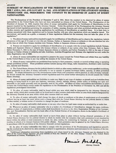 "Summary of the Proclamation of the President of the United States…"
