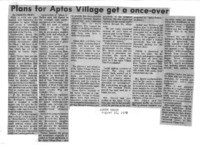 Plans for Aptos Village get a once-over