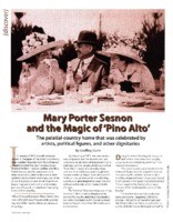 Mary Porter Sesnon and the Magic of 'Pino Alto': the palatial-country home that was celebrated by artists, political figures, and other dignitaries