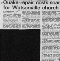Quake-repair costs soar for Watsonville church